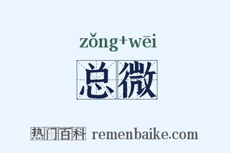 总微是什么意思的图片